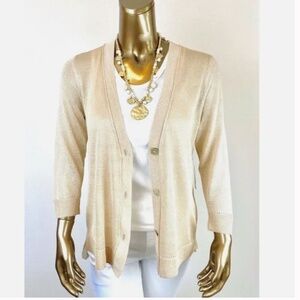 CLOSING SALE - CHICO'S $90 NWT SIZE-3 SHIMMERING  SWEATER (XL-16)